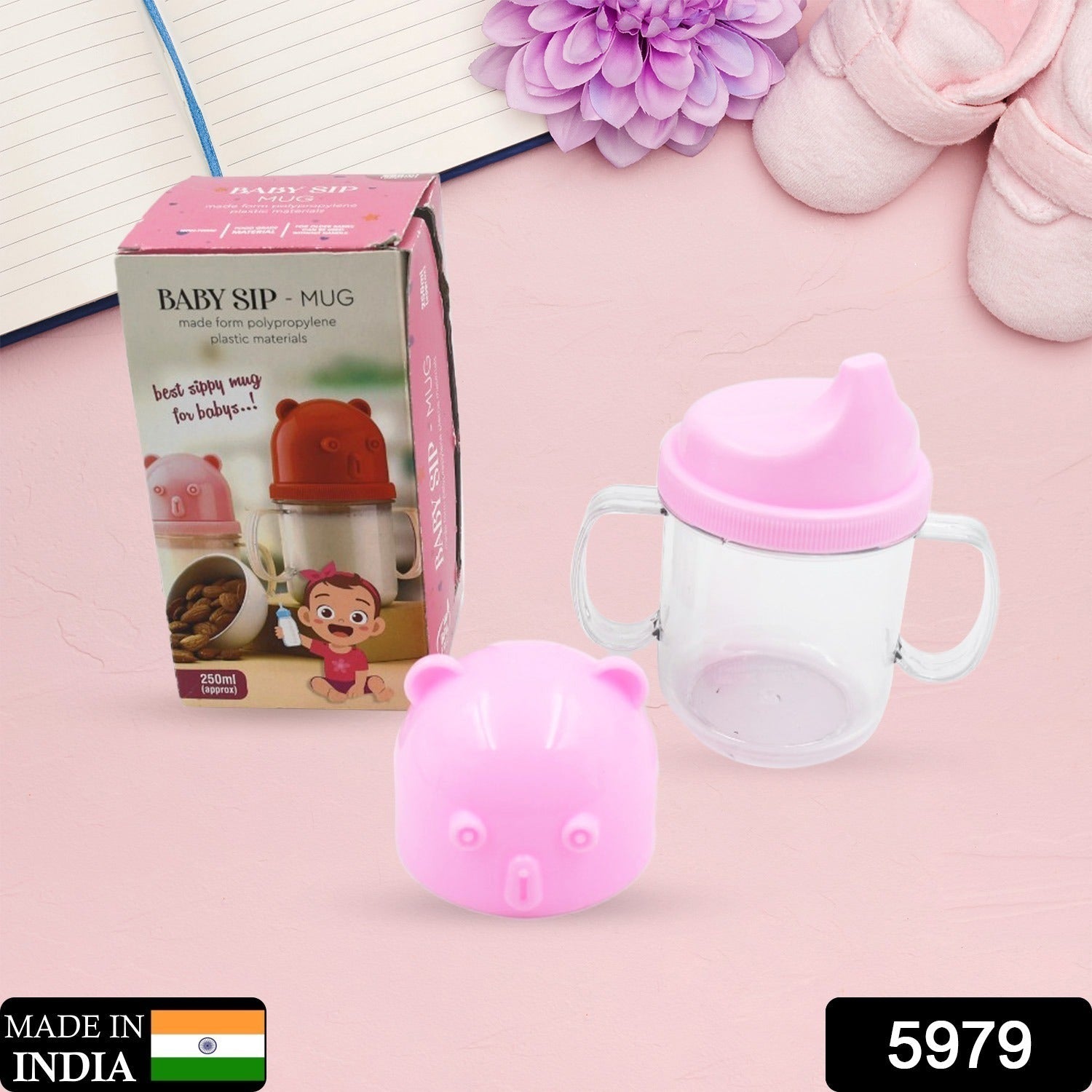 5979 Baby Milk Mug Sippy Cup Baby Mug, Leakproof, Mug For Kids Lightweight, Nursing, Dishwasher Safe Mug (250 Ml / 1 Pc) 5979 Baby Milk Mug Sippy Cup Baby Mug, Leakproof, Mug For Kids Lightweight, Nursing, Dishwasher Safe Mug (250 Ml / 1 Pc)